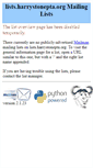 Mobile Screenshot of lists.harrystonepta.org